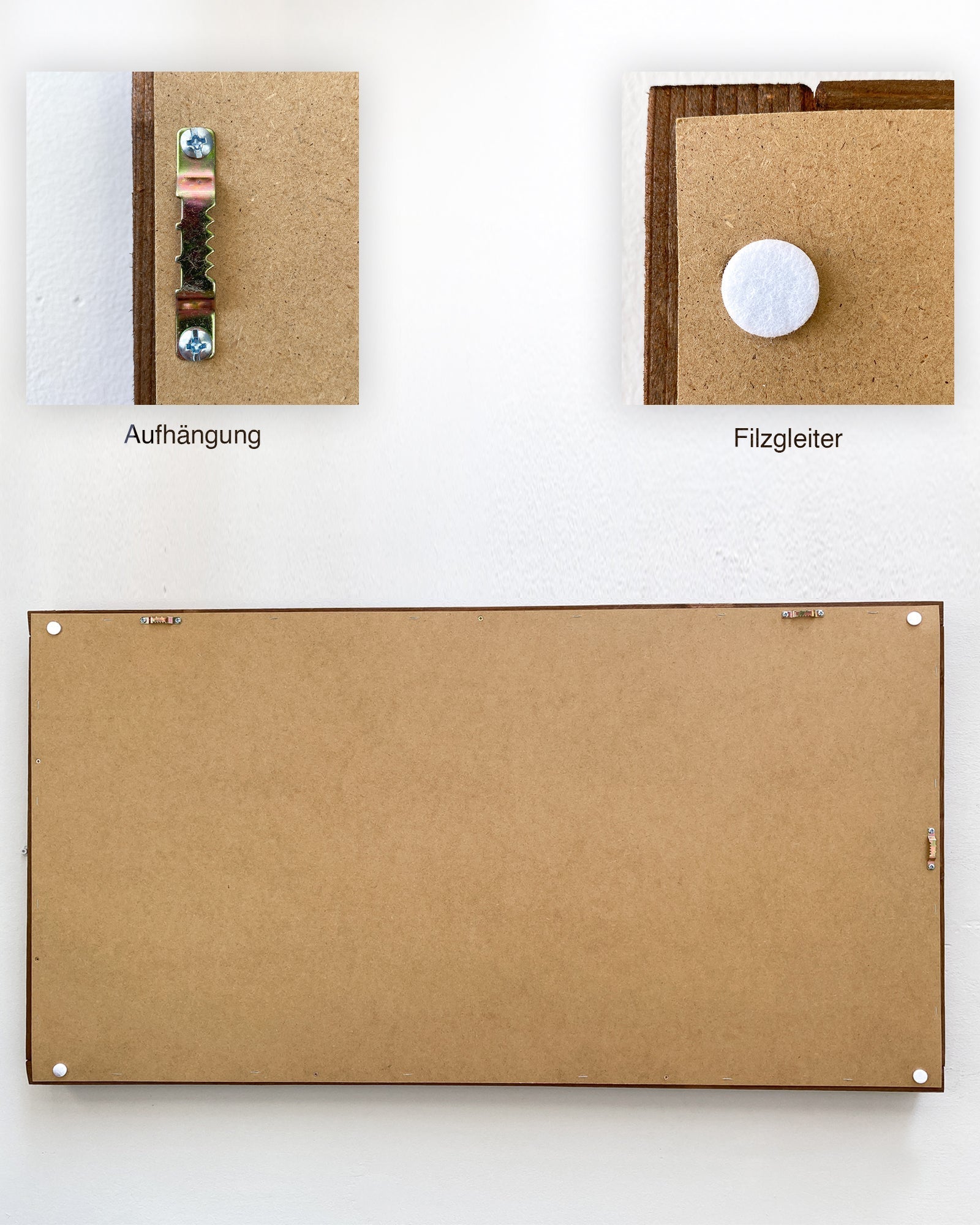 Plantframe/Pflanzenwand/Mooswand "SORNA" aus Realtouch Kunstpflanzen in Fichtenholzrahmen